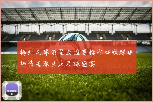 梅州足球明星友谊赛精彩回顾球迷热情高涨共庆足球盛宴
